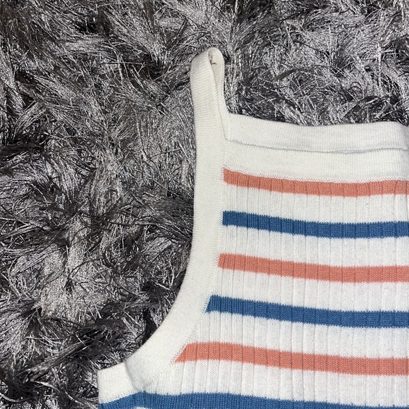 Madewell Striped Razor Back Tank - Picture 2 of 3